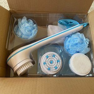 HSN Spin Spa Spinning Spa Brush 10 Piece Set (Blue)